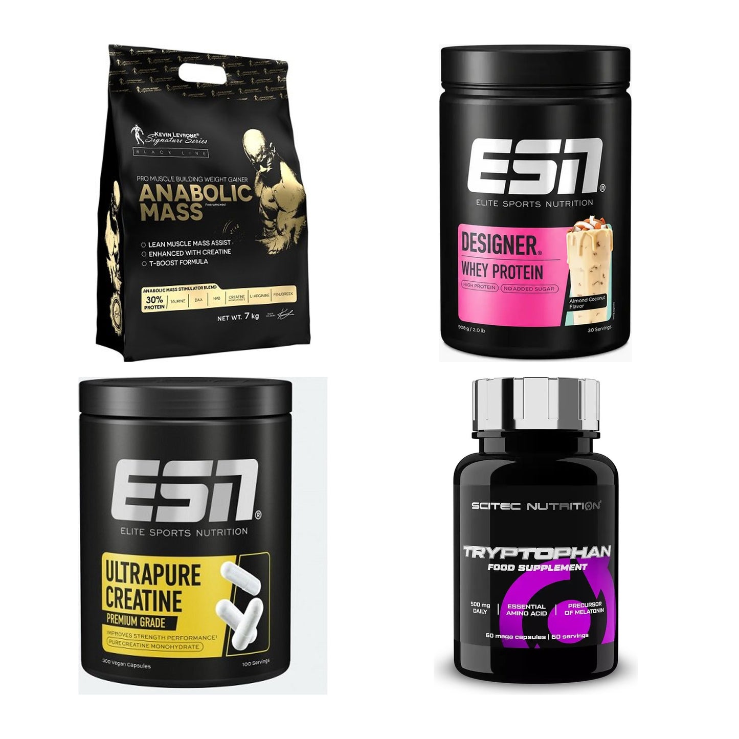 Masseaufbau für Fortgeschrittene: Kevin Levrone Anabolic + 3 weitere – alle enthaltenen Artikel