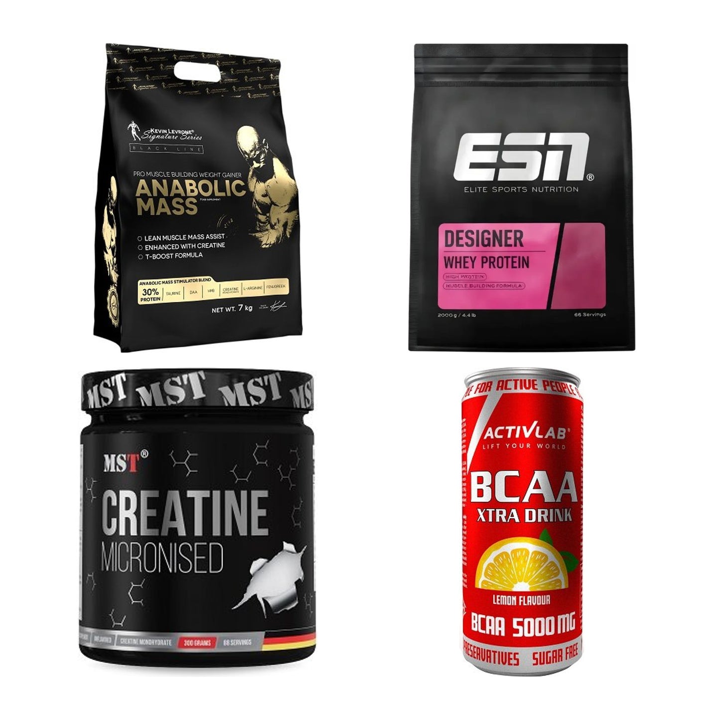 Masseaufbau für Fortgeschrittene: Kevin Levrone Anabolic + 3 weitere – alle enthaltenen Artikel