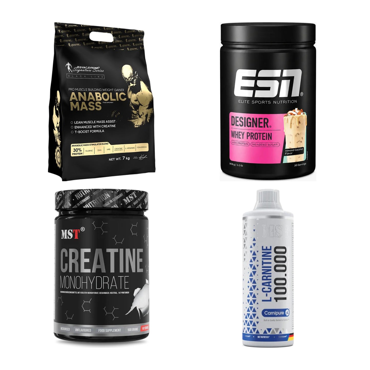 Masseaufbau für Fortgeschrittene: Kevin Levrone Anabolic + 3 weitere – alle enthaltenen Artikel