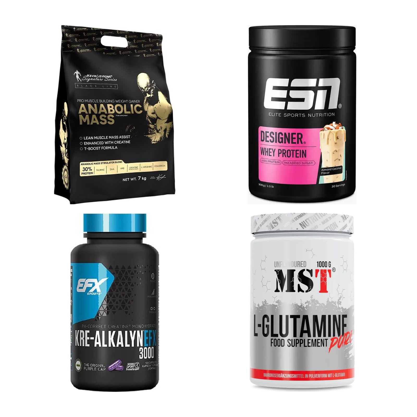 Masseaufbau für Fortgeschrittene: Kevin Levrone Anabolic + 3 weitere – alle enthaltenen Artikel