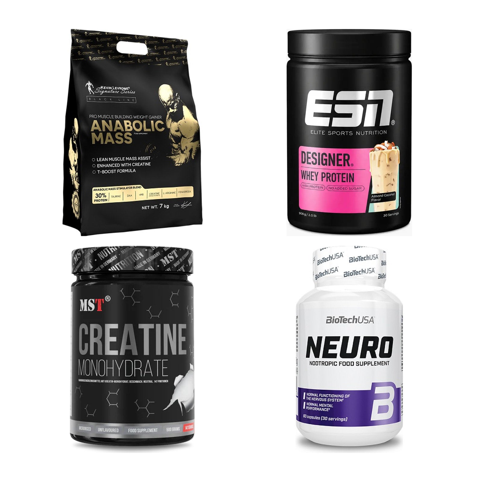 Masseaufbau für Fortgeschrittene: Kevin Levrone Anabolic + 3 weitere – alle enthaltenen Artikel