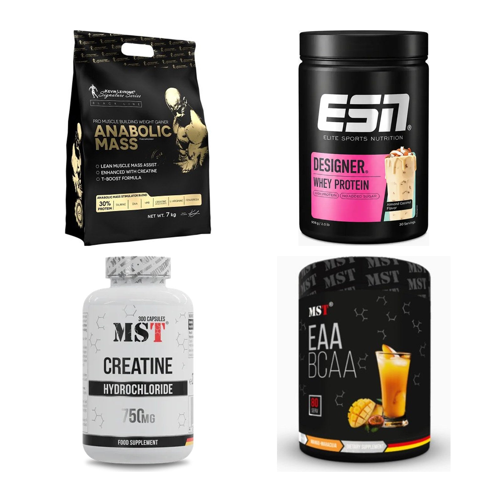 Masseaufbau für Fortgeschrittene: Kevin Levrone Anabolic + 3 weitere – alle enthaltenen Artikel