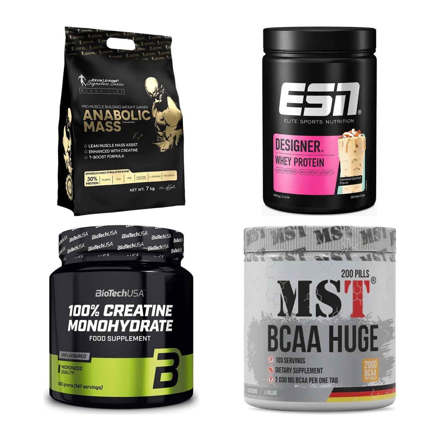 Masseaufbau für Fortgeschrittene: Kevin Levrone Anabolic + 3 weitere – alle enthaltenen Artikel