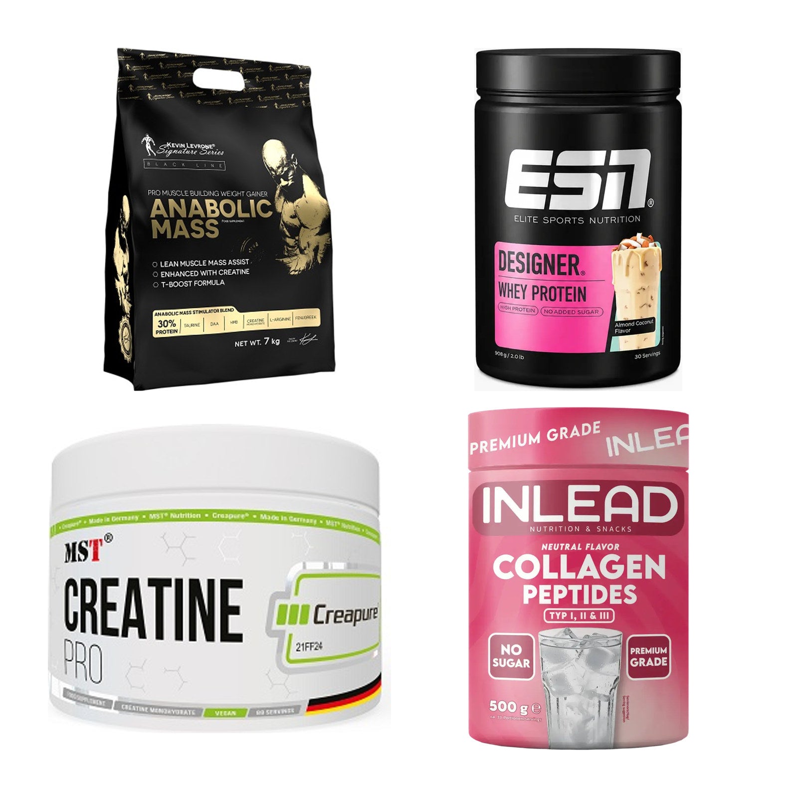 Masseaufbau für Fortgeschrittene: Kevin Levrone Anabolic + 3 weitere – alle enthaltenen Artikel