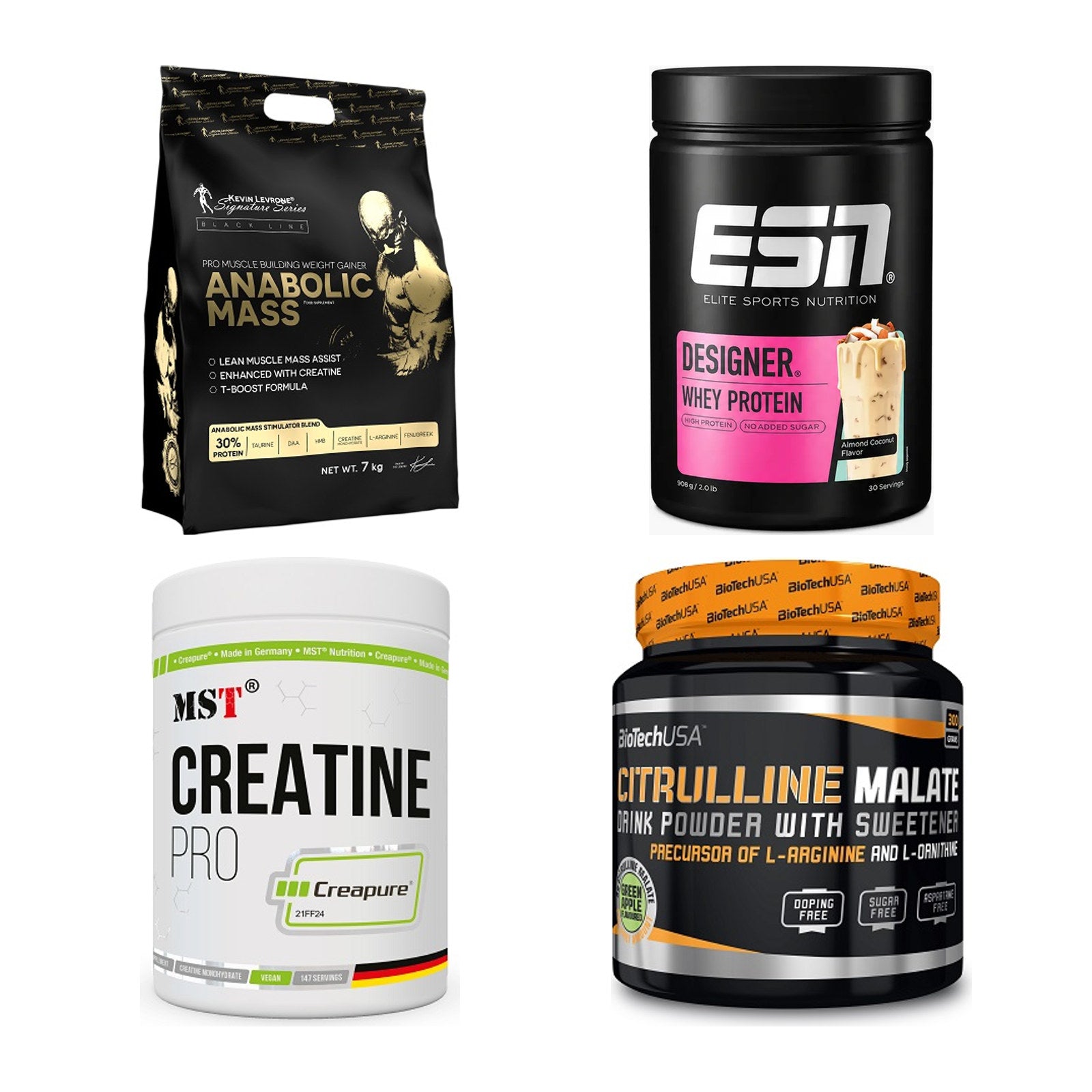 Masseaufbau für Fortgeschrittene: Kevin Levrone Anabolic + 3 weitere – alle enthaltenen Artikel