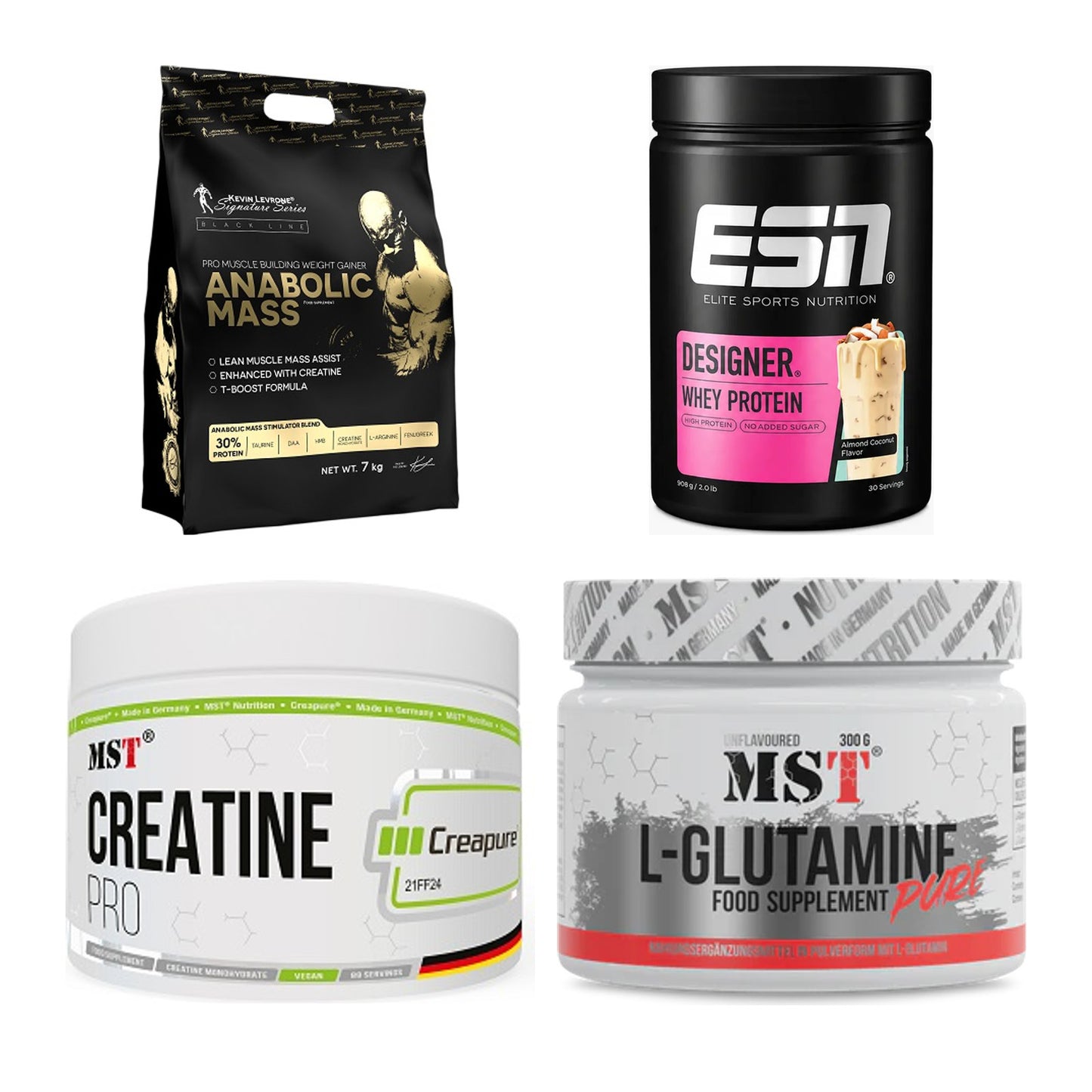Masseaufbau für Fortgeschrittene: Kevin Levrone Anabolic + 3 weitere – alle enthaltenen Artikel