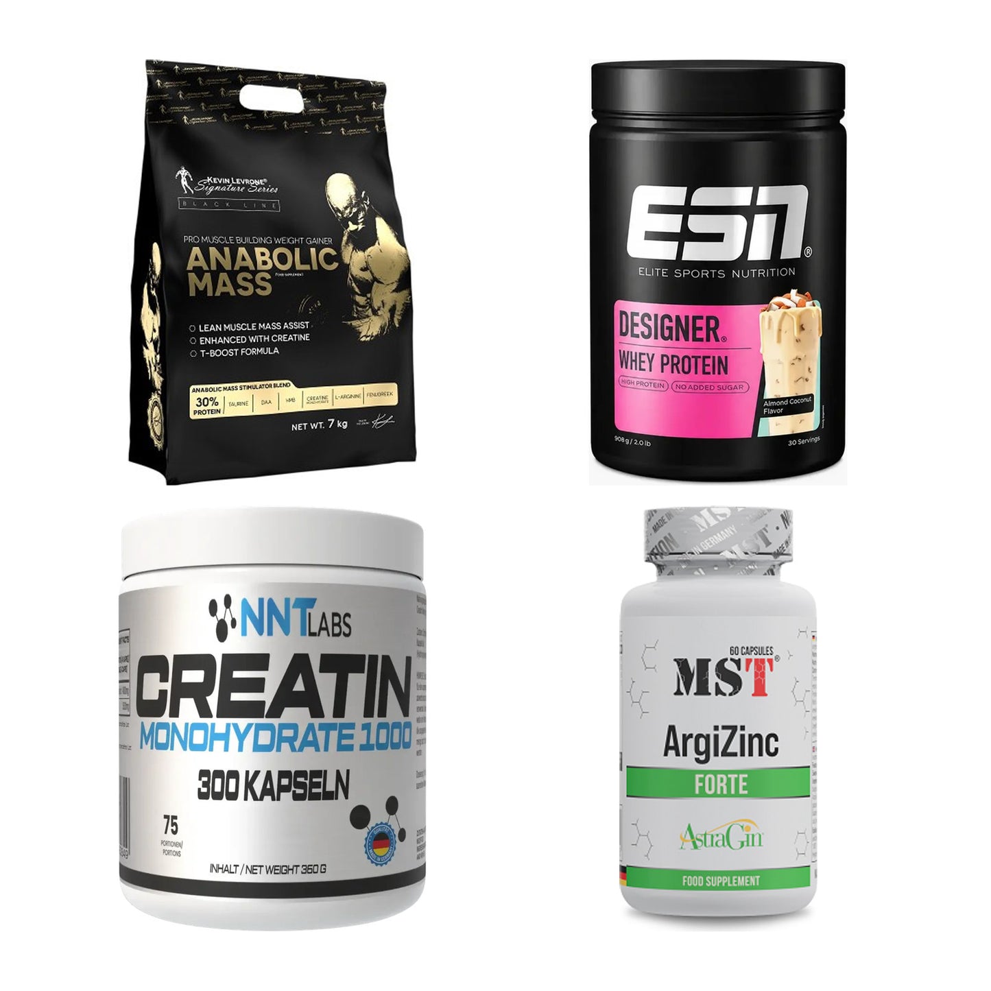 Masseaufbau für Fortgeschrittene: Kevin Levrone Anabolic + 3 weitere – alle enthaltenen Artikel