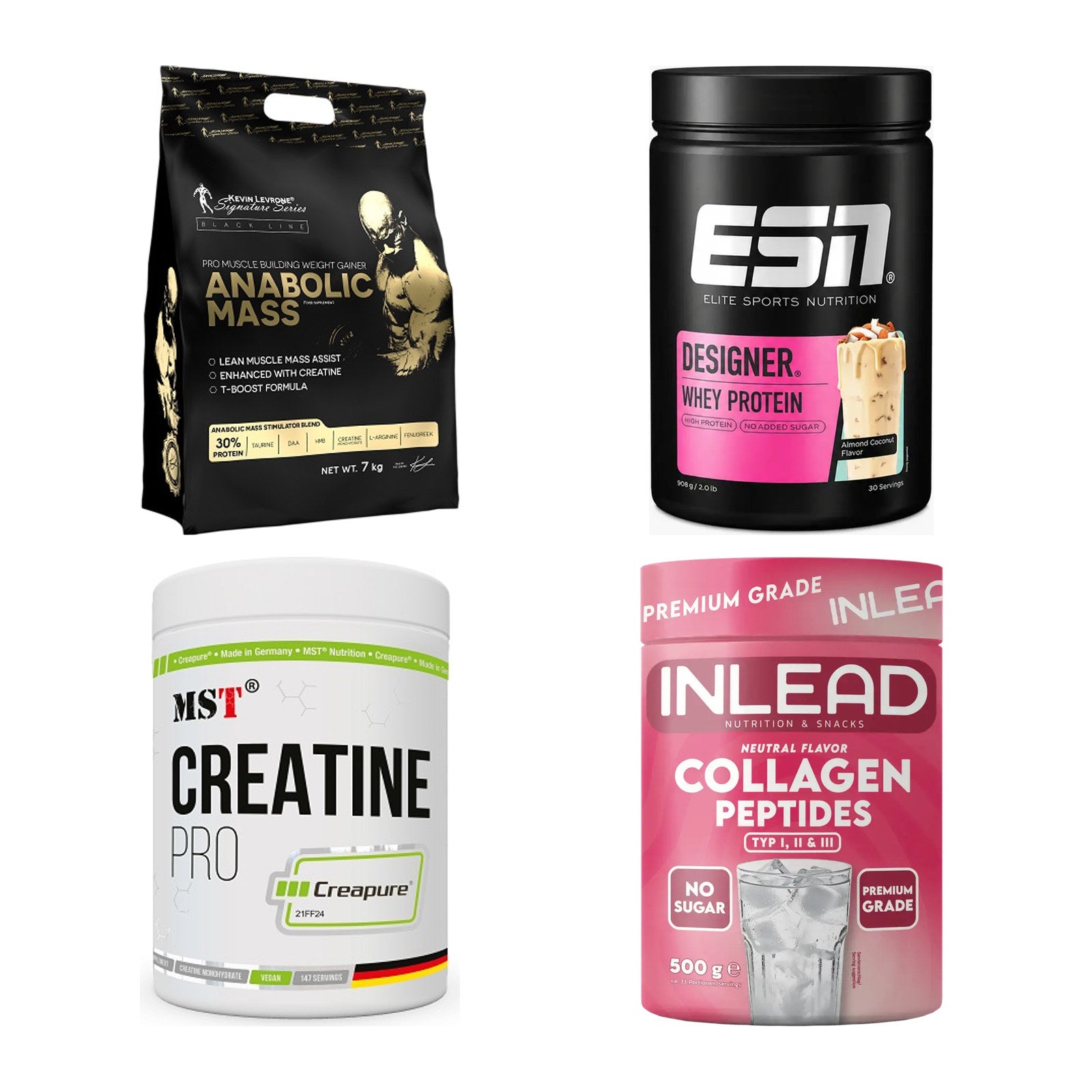 Masseaufbau für Fortgeschrittene: Kevin Levrone Anabolic + 3 weitere – alle enthaltenen Artikel