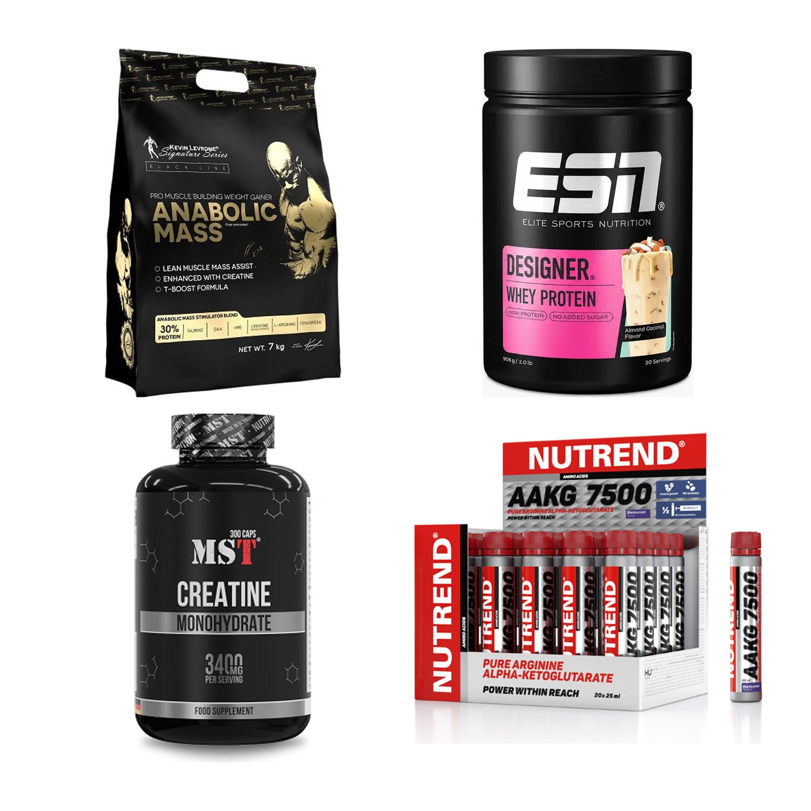 Masseaufbau für Fortgeschrittene: Kevin Levrone Anabolic + 3 weitere – alle enthaltenen Artikel