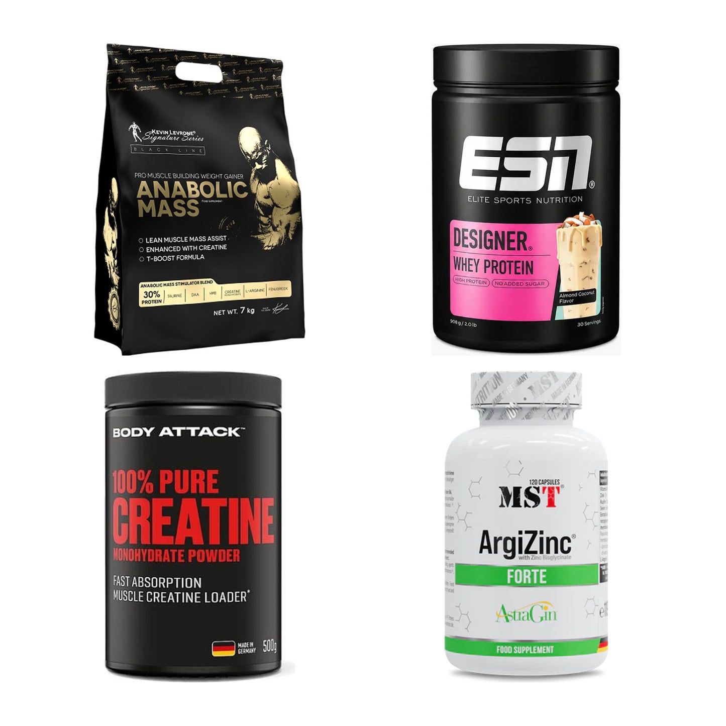 Masseaufbau für Fortgeschrittene: Kevin Levrone Anabolic + 3 weitere – alle enthaltenen Artikel