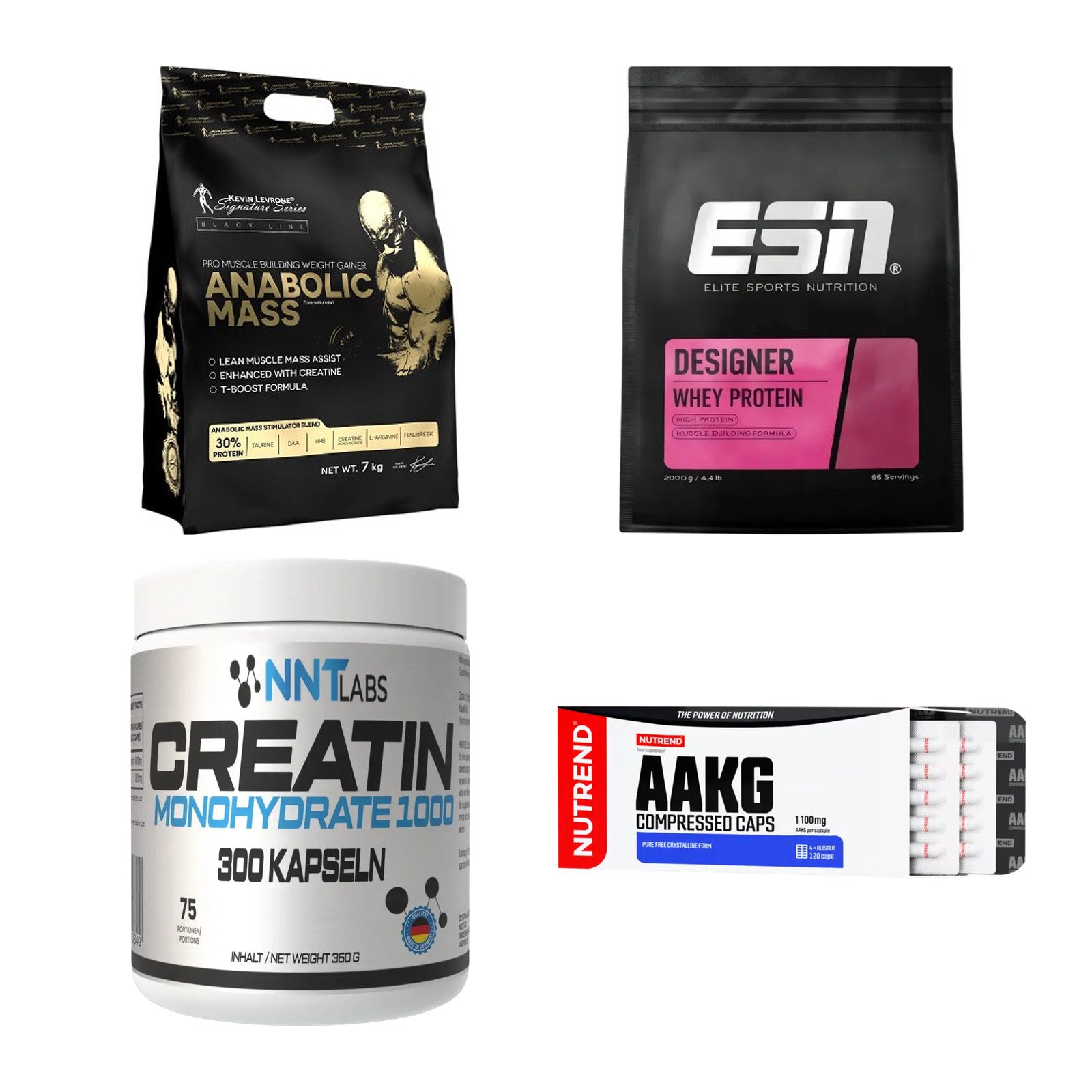 Masseaufbau für Fortgeschrittene: Kevin Levrone Anabolic + 3 weitere – alle enthaltenen Artikel