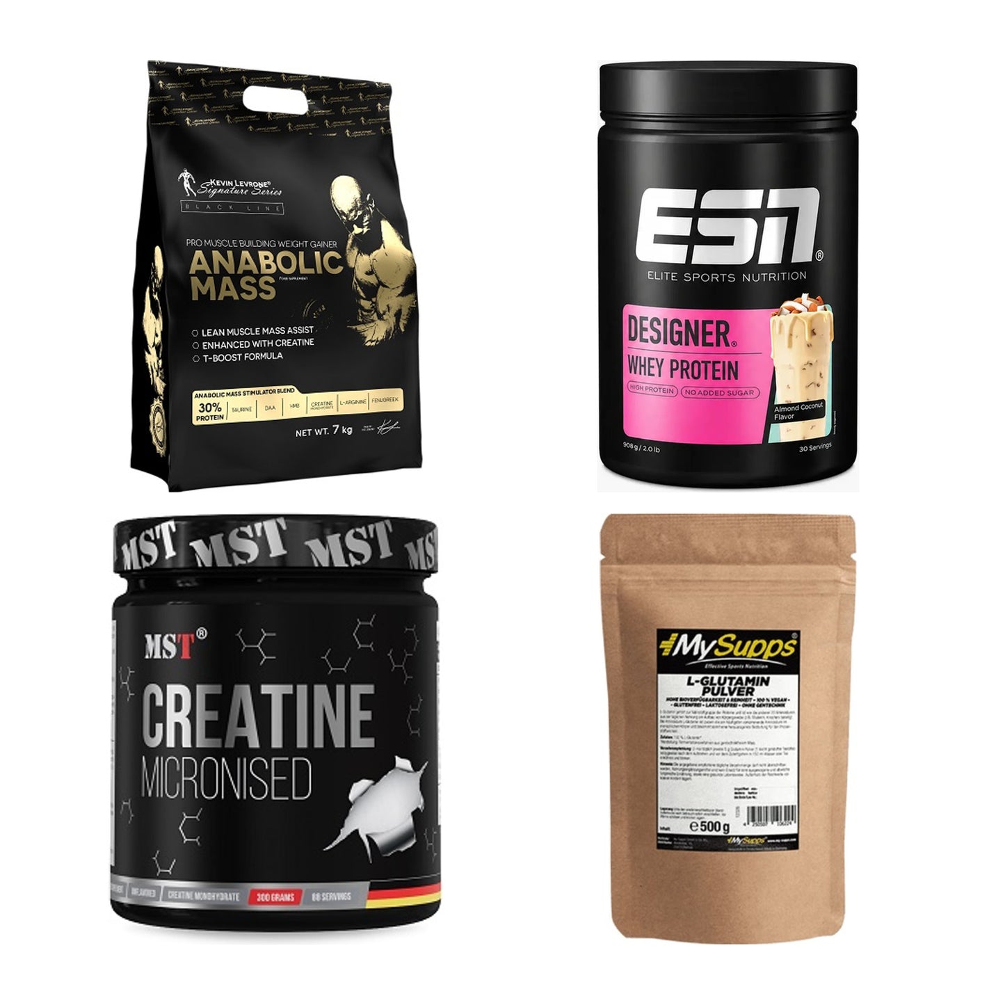 Masseaufbau für Fortgeschrittene: Kevin Levrone Anabolic + 3 weitere – alle enthaltenen Artikel