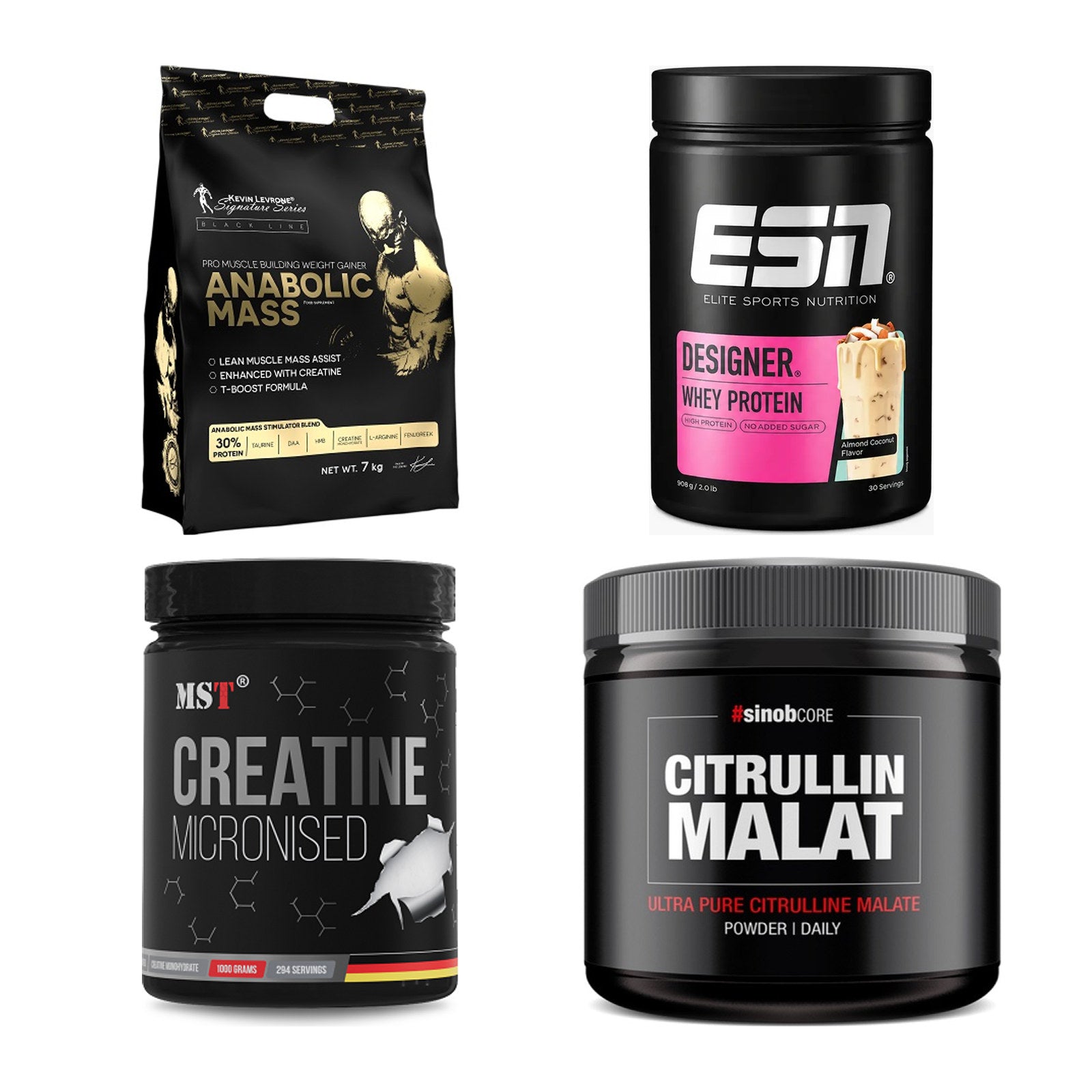 Masseaufbau für Fortgeschrittene: Kevin Levrone Anabolic + 3 weitere – alle enthaltenen Artikel