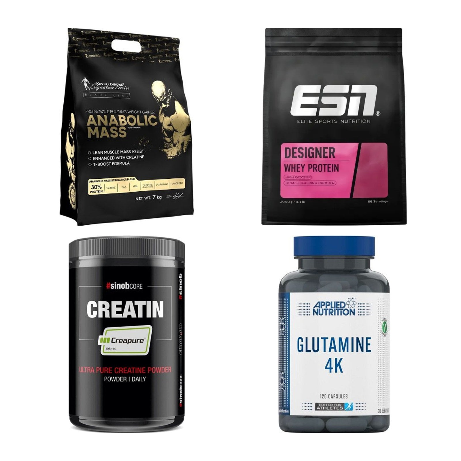 Masseaufbau für Fortgeschrittene: Kevin Levrone Anabolic + 3 weitere – alle enthaltenen Artikel