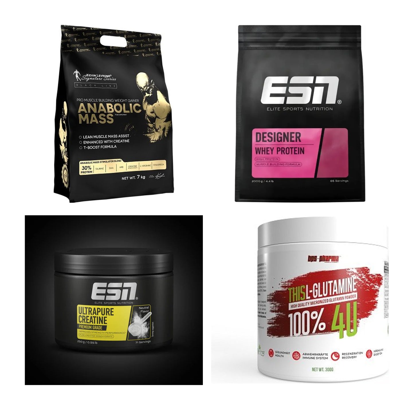 Masseaufbau für Fortgeschrittene: Kevin Levrone Anabolic + 3 weitere – alle enthaltenen Artikel