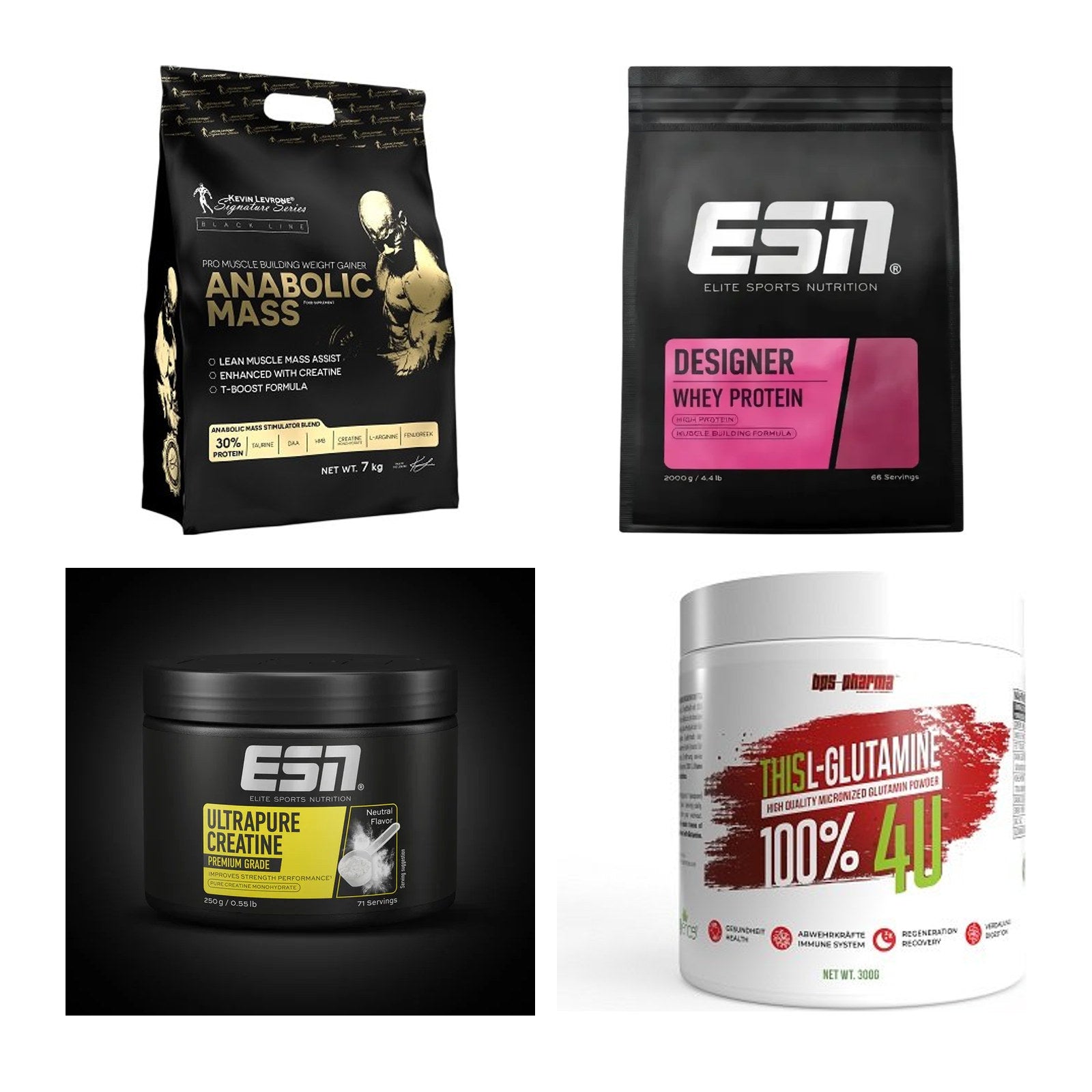 Masseaufbau für Fortgeschrittene: Kevin Levrone Anabolic + 3 weitere – alle enthaltenen Artikel
