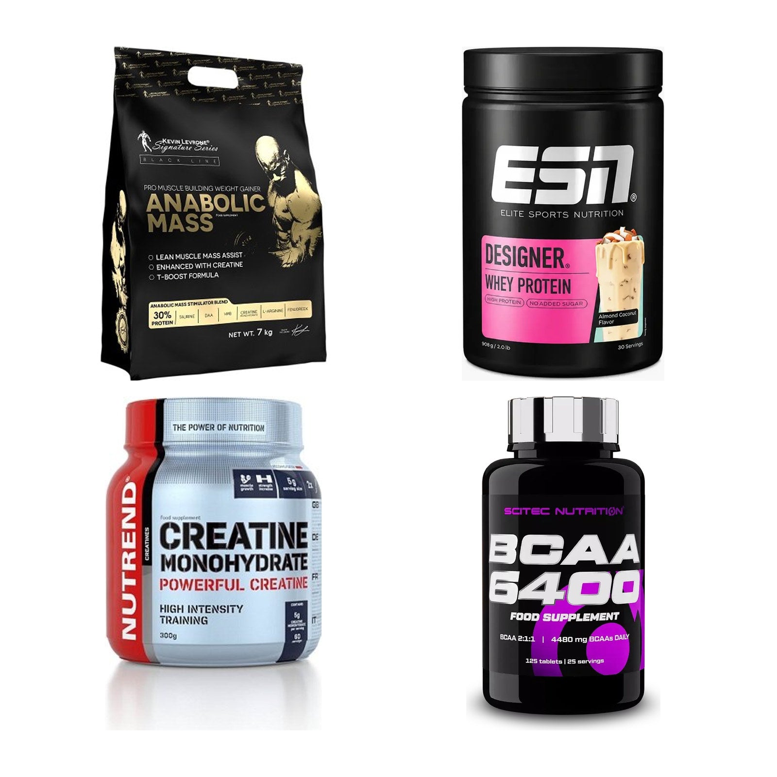 Masseaufbau für Fortgeschrittene: Kevin Levrone Anabolic + 3 weitere – alle enthaltenen Artikel