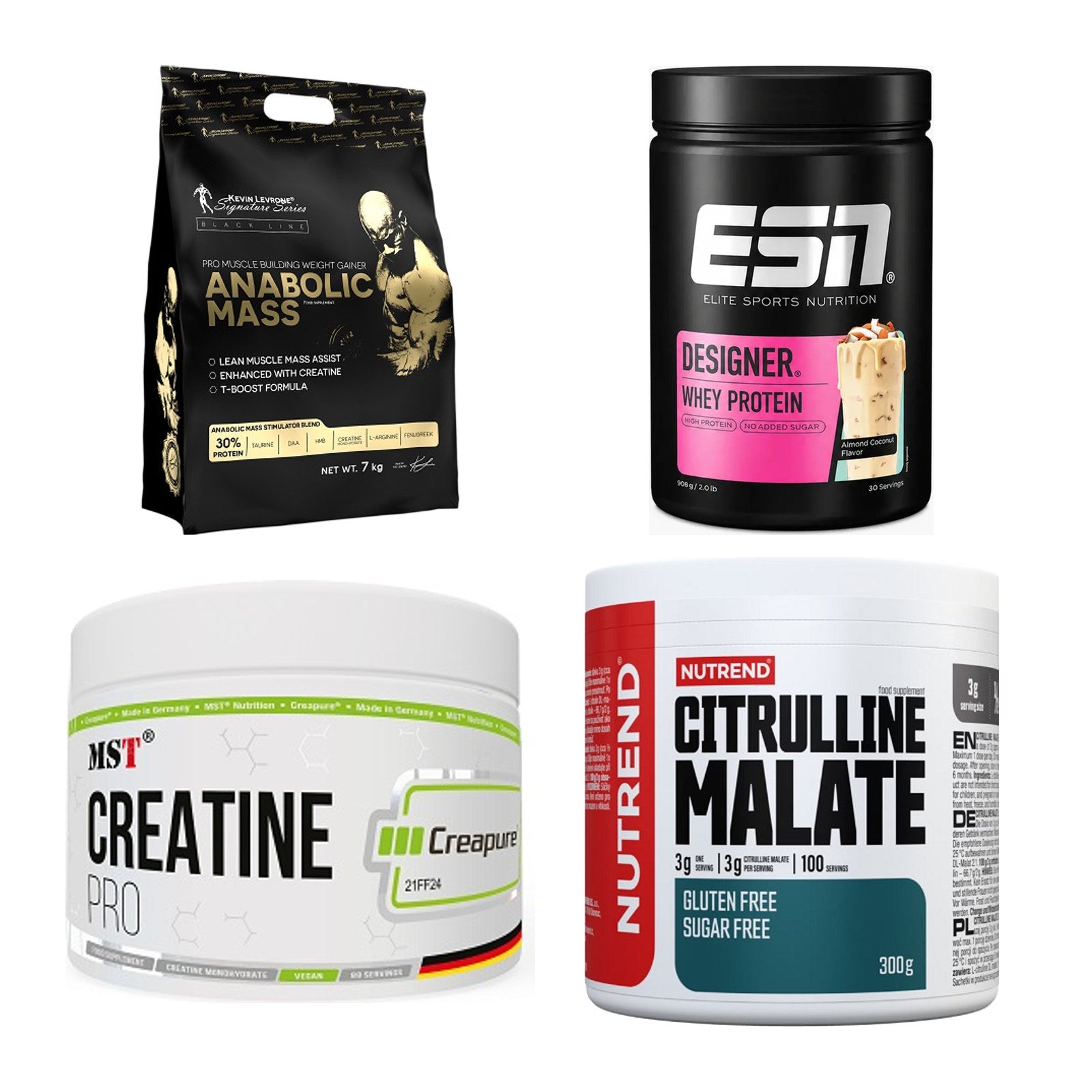 Masseaufbau für Fortgeschrittene: Kevin Levrone Anabolic + 3 weitere – alle enthaltenen Artikel