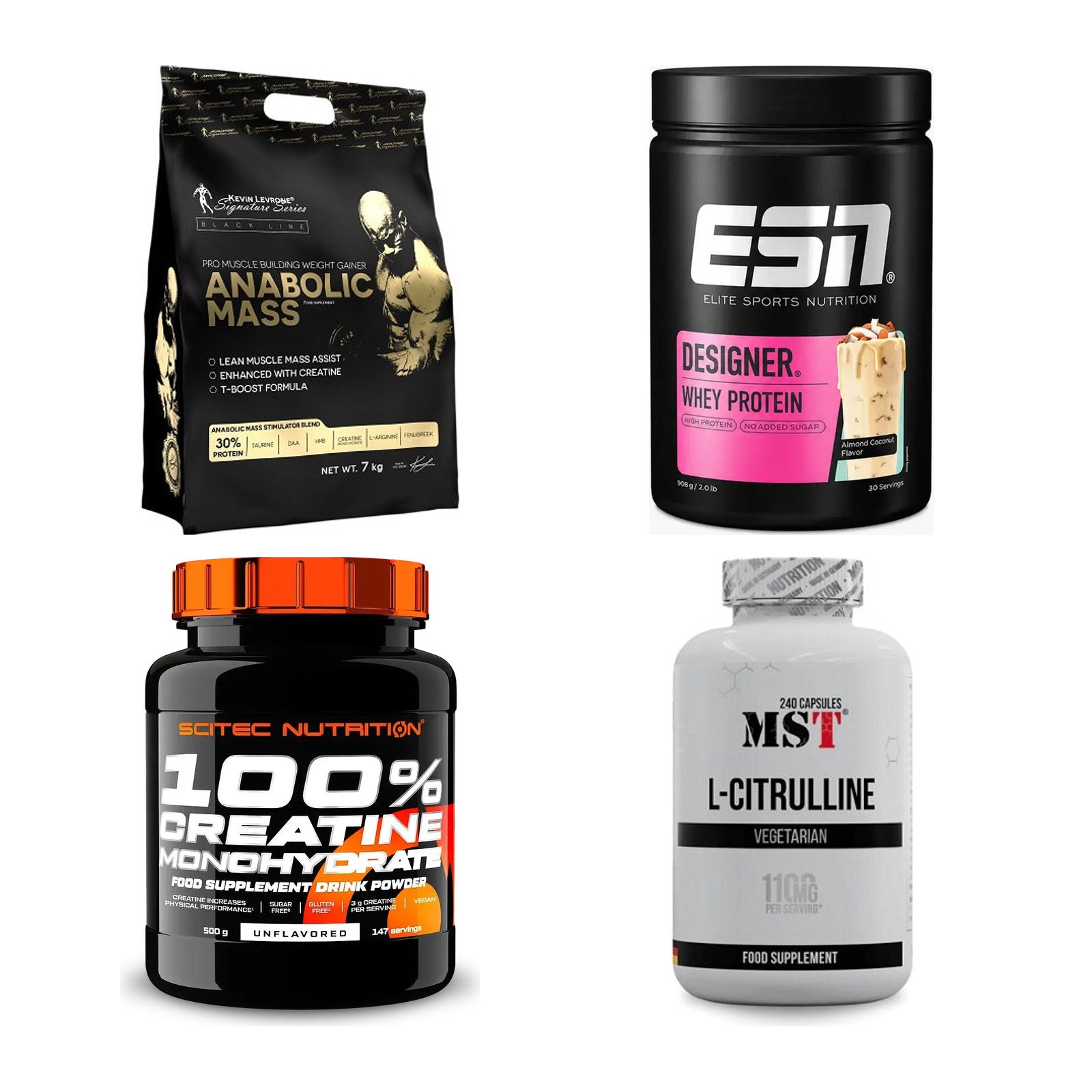 Masseaufbau für Fortgeschrittene: Kevin Levrone Anabolic + 3 weitere – alle enthaltenen Artikel