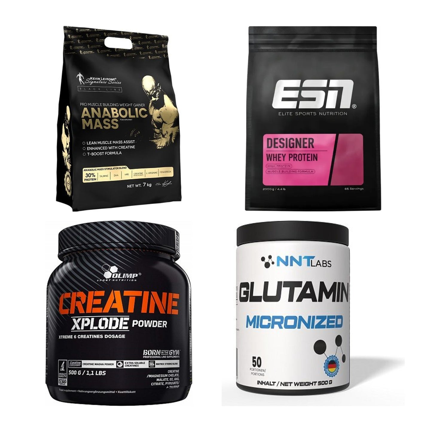 Masseaufbau für Fortgeschrittene: Kevin Levrone Anabolic + 3 weitere – alle enthaltenen Artikel