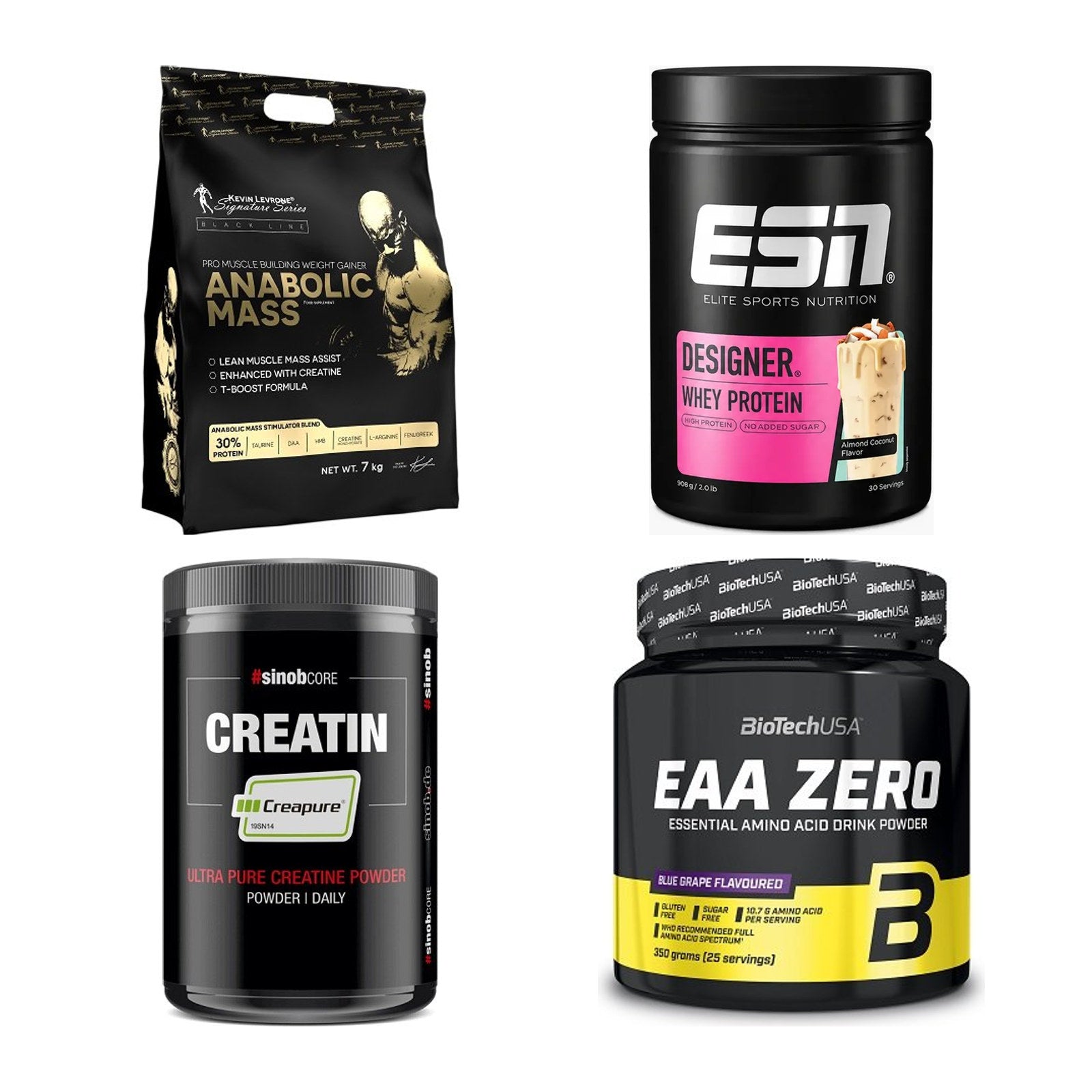 Masseaufbau für Fortgeschrittene: Kevin Levrone Anabolic + 3 weitere – alle enthaltenen Artikel