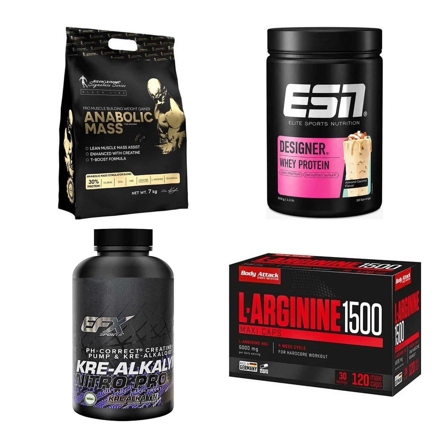 Masseaufbau für Fortgeschrittene: Kevin Levrone Anabolic + 3 weitere – alle enthaltenen Artikel
