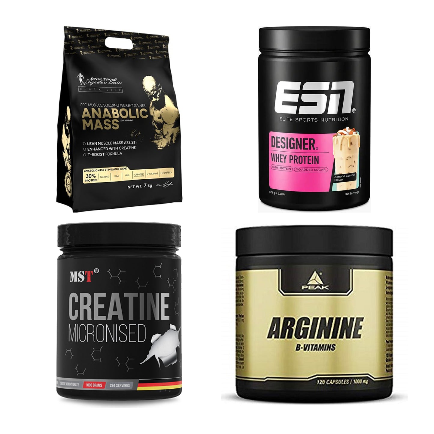 Masseaufbau für Fortgeschrittene: Kevin Levrone Anabolic + 3 weitere – alle enthaltenen Artikel