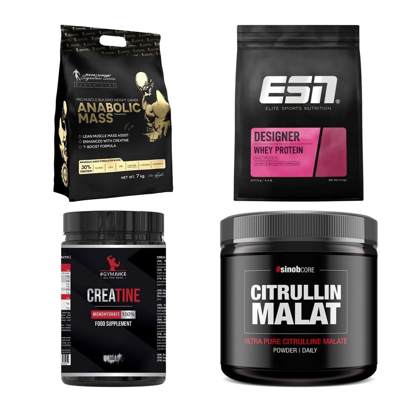 Masseaufbau für Fortgeschrittene: Kevin Levrone Anabolic + 3 weitere – alle enthaltenen Artikel