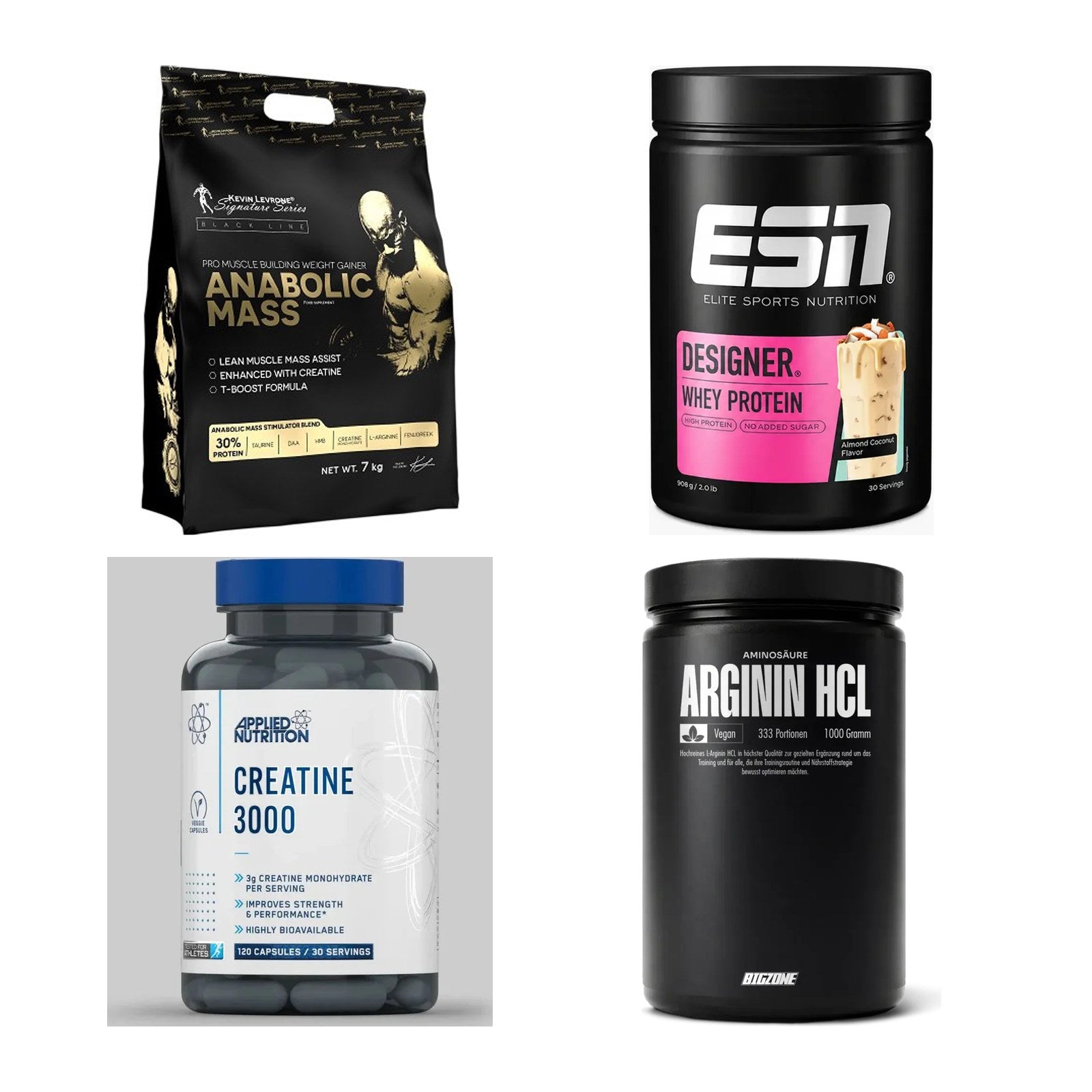 Masseaufbau für Fortgeschrittene: Kevin Levrone Anabolic + 3 weitere – alle enthaltenen Artikel