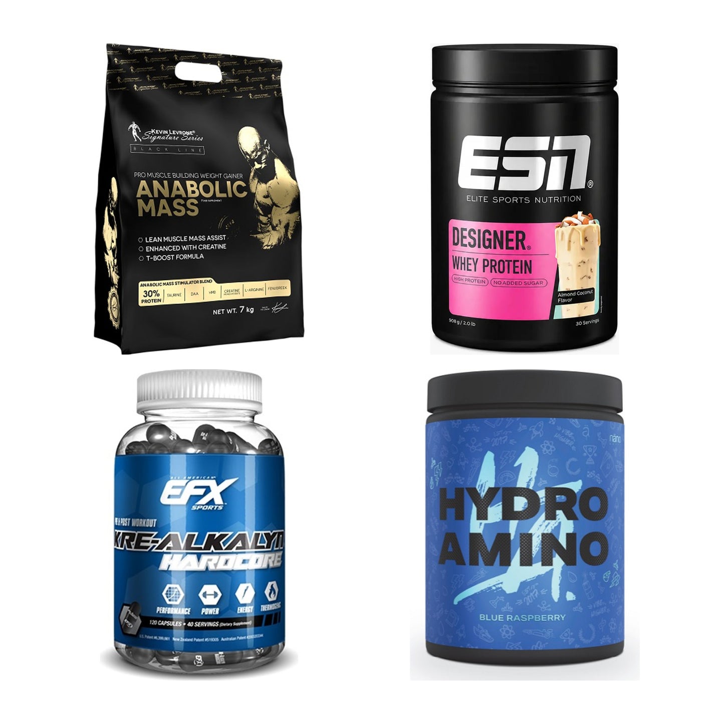 Masseaufbau für Fortgeschrittene: Kevin Levrone Anabolic + 3 weitere – alle enthaltenen Artikel