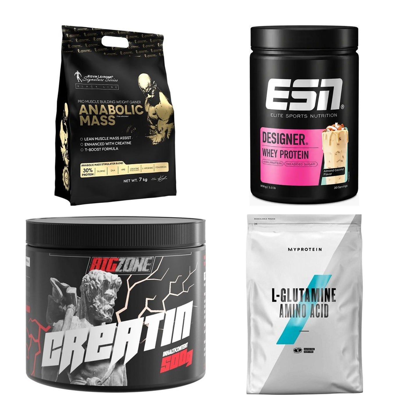 Masseaufbau für Fortgeschrittene: Kevin Levrone Anabolic + 3 weitere – alle enthaltenen Artikel