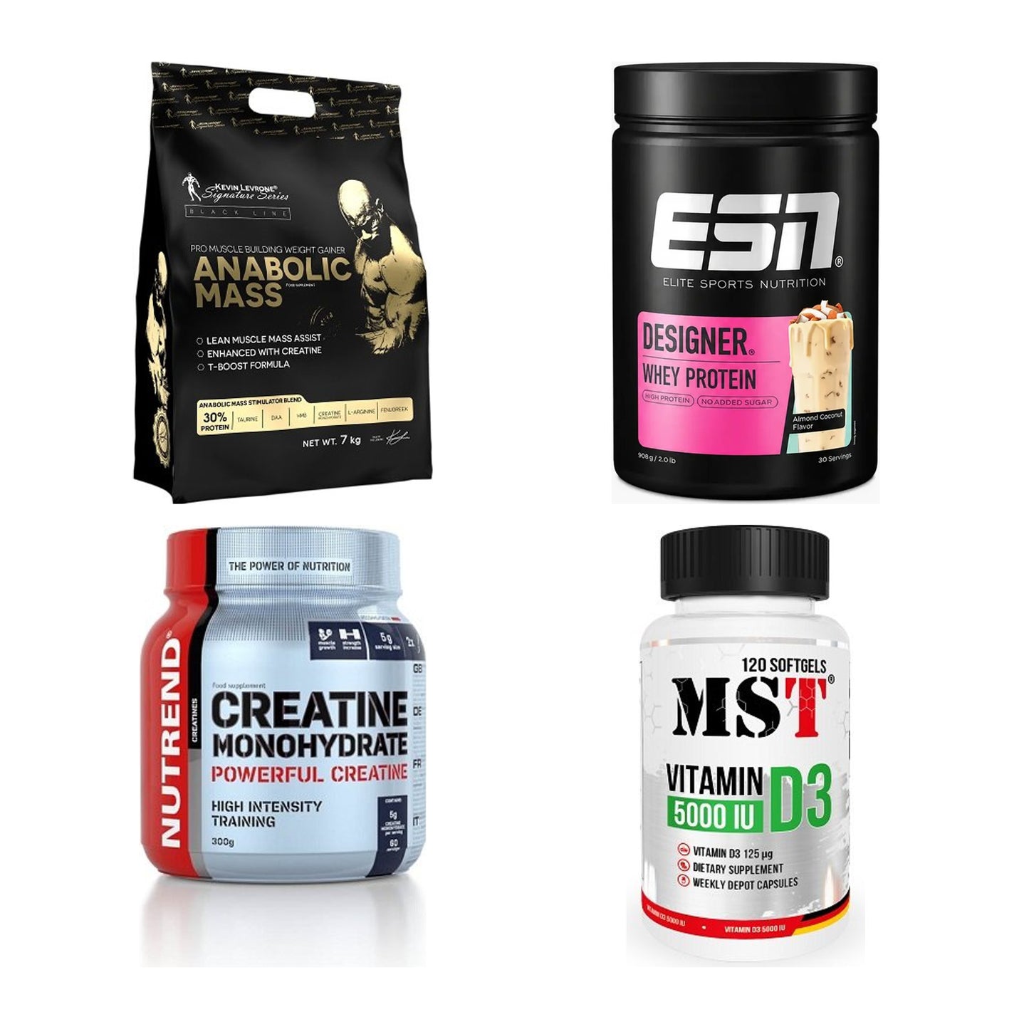 Masseaufbau für Fortgeschrittene: Kevin Levrone Anabolic + 3 weitere – alle enthaltenen Artikel