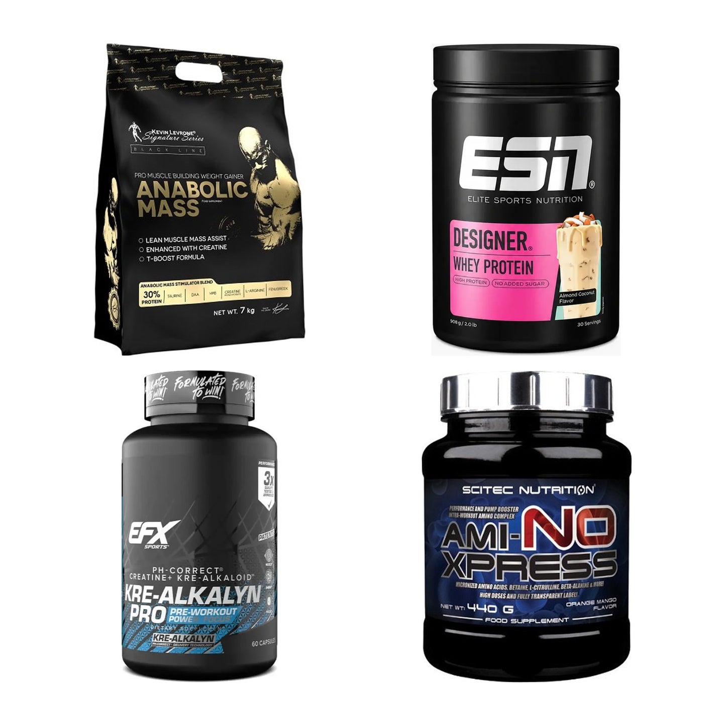 Masseaufbau für Fortgeschrittene: Kevin Levrone Anabolic + 3 weitere – alle enthaltenen Artikel
