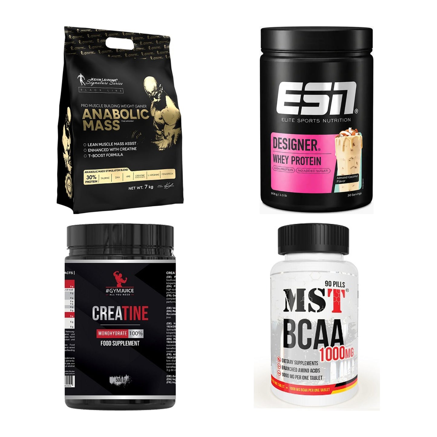 Masseaufbau für Fortgeschrittene: Kevin Levrone Anabolic + 3 weitere – alle enthaltenen Artikel
