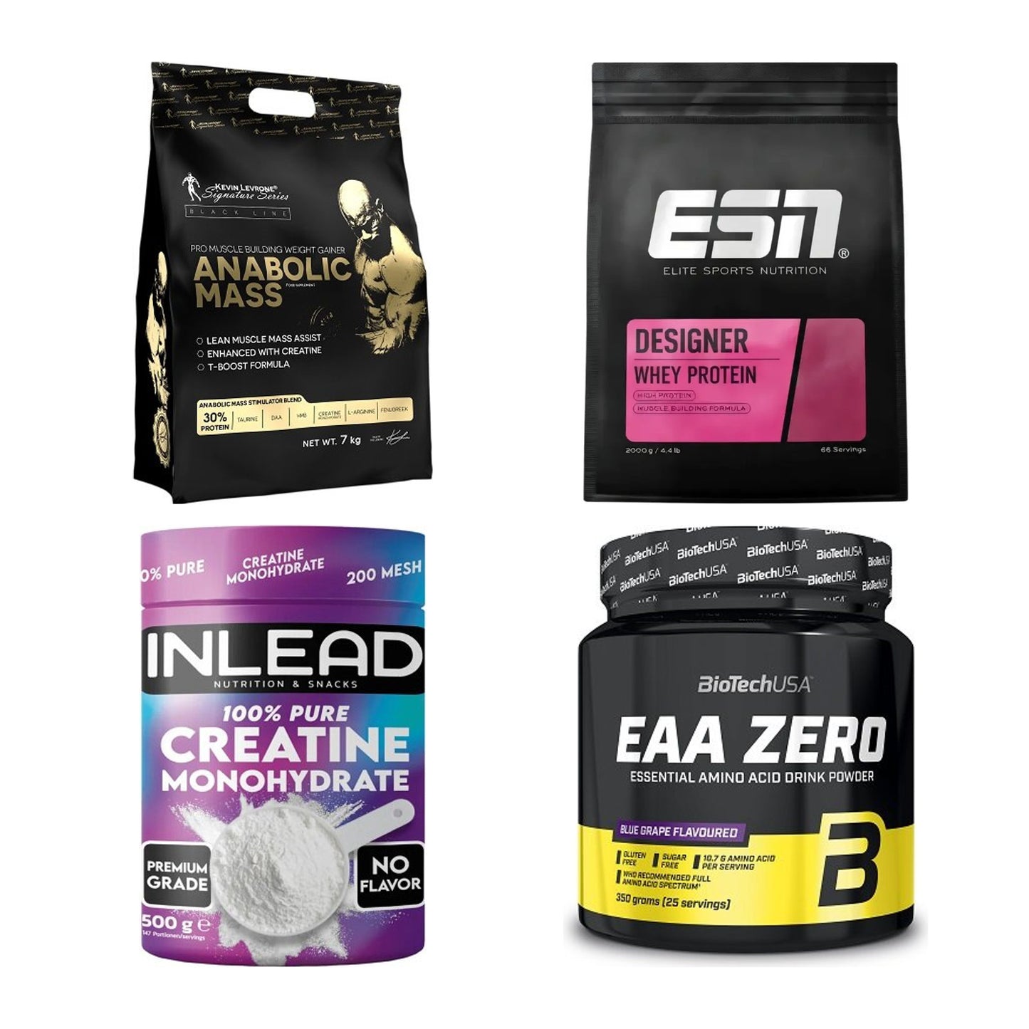 Masseaufbau für Fortgeschrittene: Kevin Levrone Anabolic + 3 weitere – alle enthaltenen Artikel