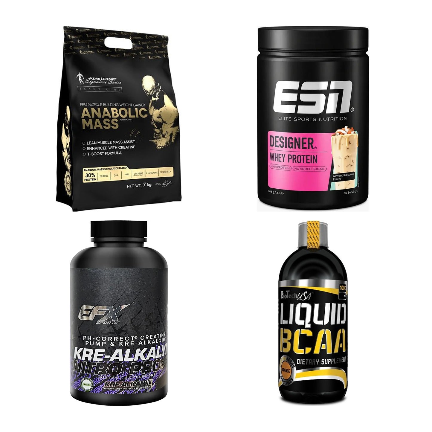 Masseaufbau für Fortgeschrittene: Kevin Levrone Anabolic + 3 weitere – alle enthaltenen Artikel