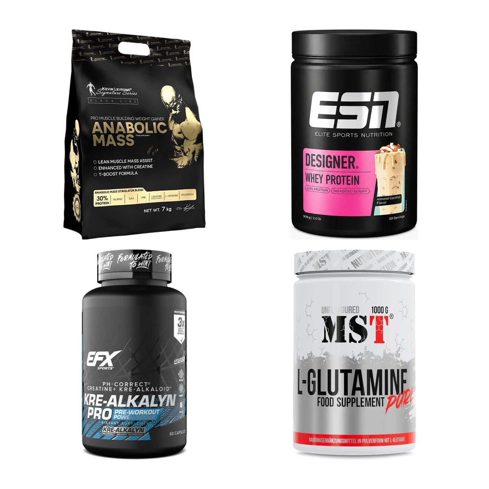 Masseaufbau für Fortgeschrittene: Kevin Levrone Anabolic + 3 weitere – alle enthaltenen Artikel