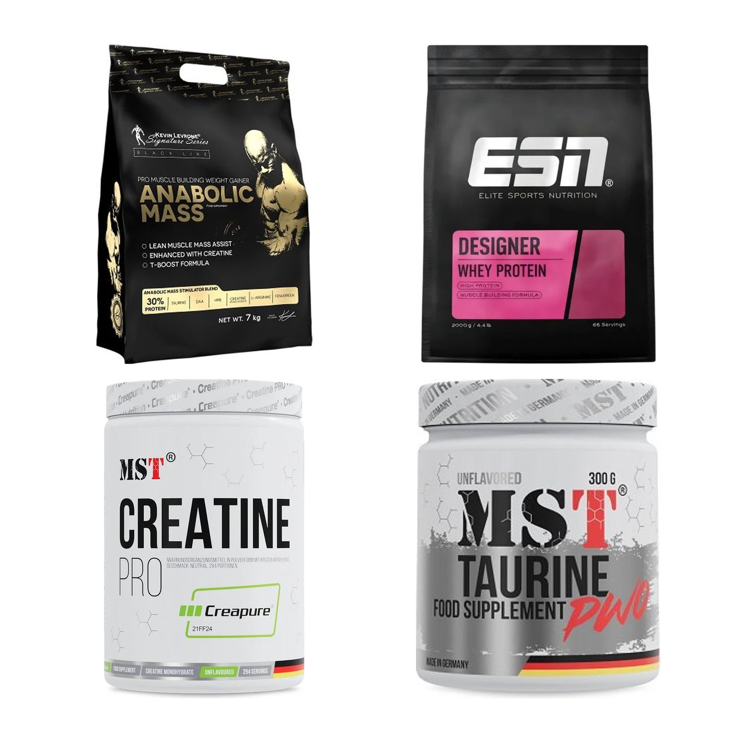 Masseaufbau für Fortgeschrittene: Kevin Levrone Anabolic + 3 weitere – alle enthaltenen Artikel