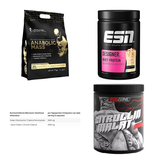 Masseaufbau für Fortgeschrittene: Kevin Levrone Anabolic + 3 weitere – alle enthaltenen Artikel