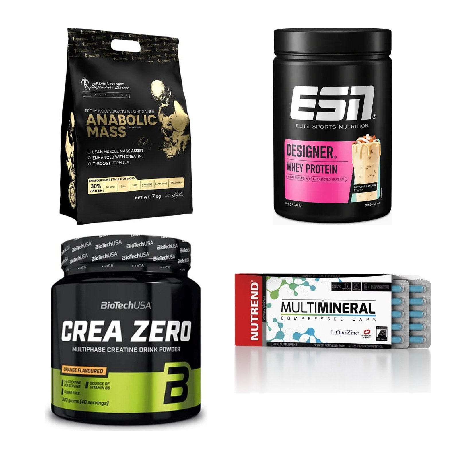 Masseaufbau für Fortgeschrittene: Kevin Levrone Anabolic + 3 weitere – alle enthaltenen Artikel