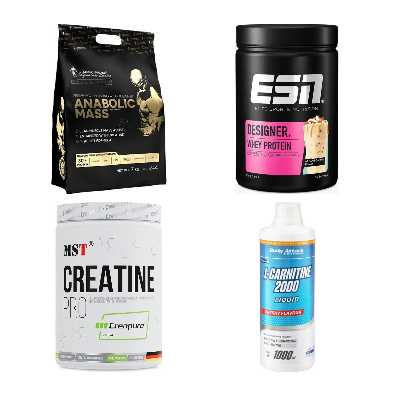 Masseaufbau für Fortgeschrittene: Kevin Levrone Anabolic + 3 weitere – alle enthaltenen Artikel