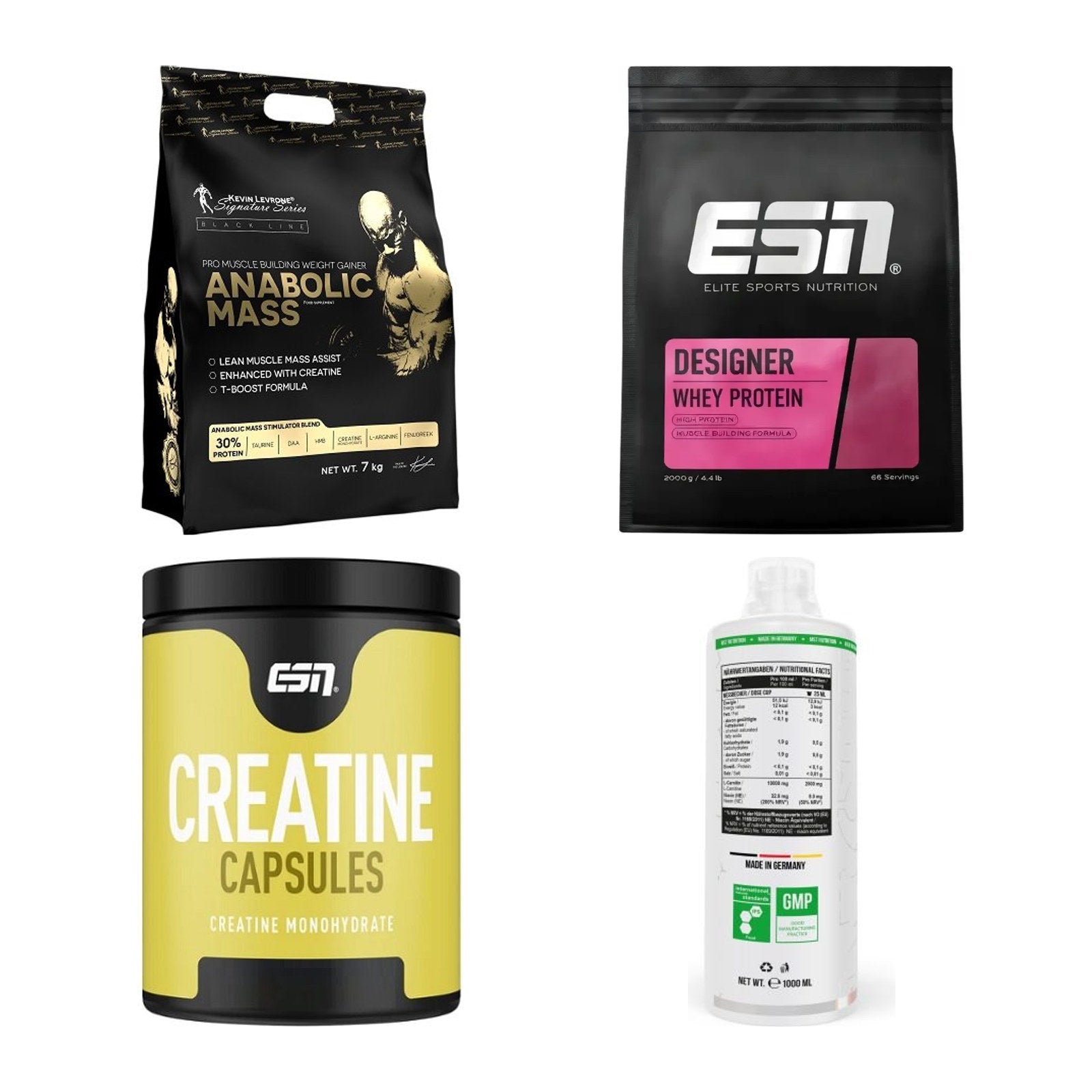 Masseaufbau für Fortgeschrittene: Kevin Levrone Anabolic + 3 weitere – alle enthaltenen Artikel