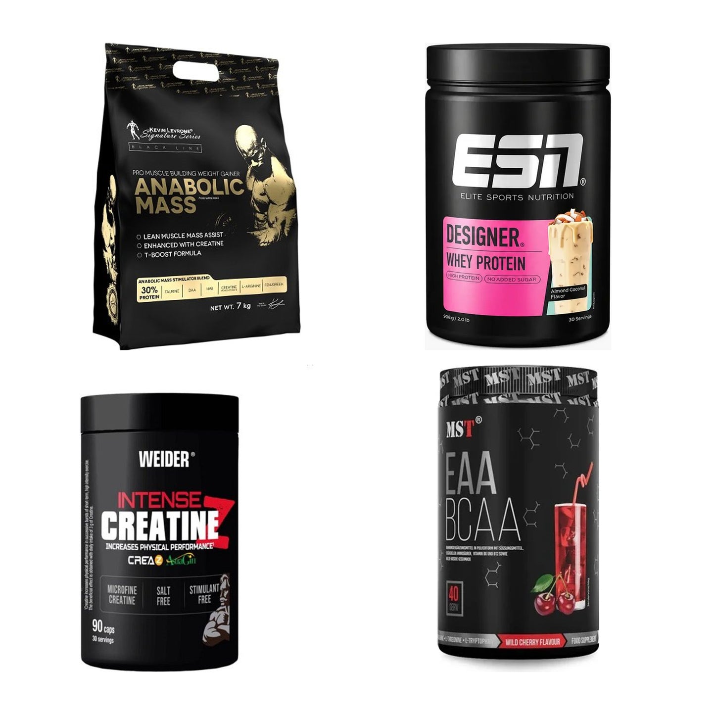 Masseaufbau für Fortgeschrittene: Kevin Levrone Anabolic + 3 weitere – alle enthaltenen Artikel