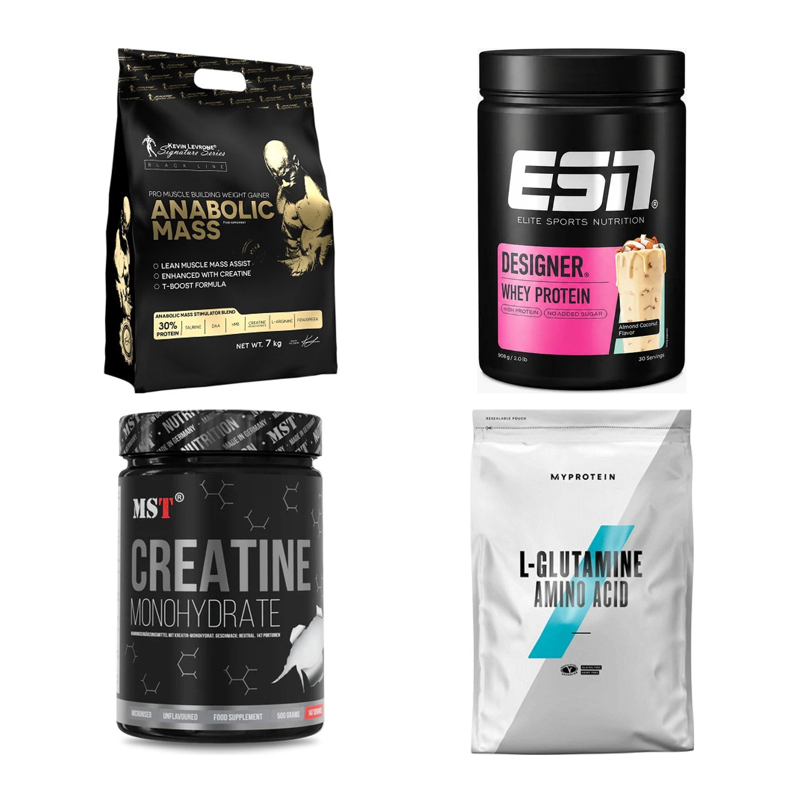 Masseaufbau für Fortgeschrittene: Kevin Levrone Anabolic + 3 weitere – alle enthaltenen Artikel