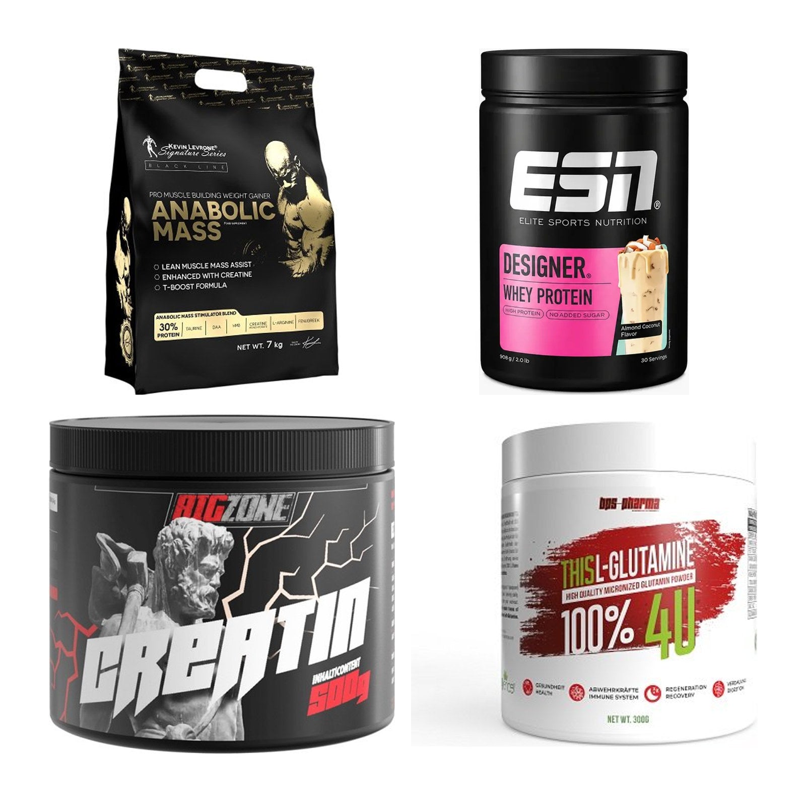 Masseaufbau für Fortgeschrittene: Kevin Levrone Anabolic + 3 weitere – alle enthaltenen Artikel
