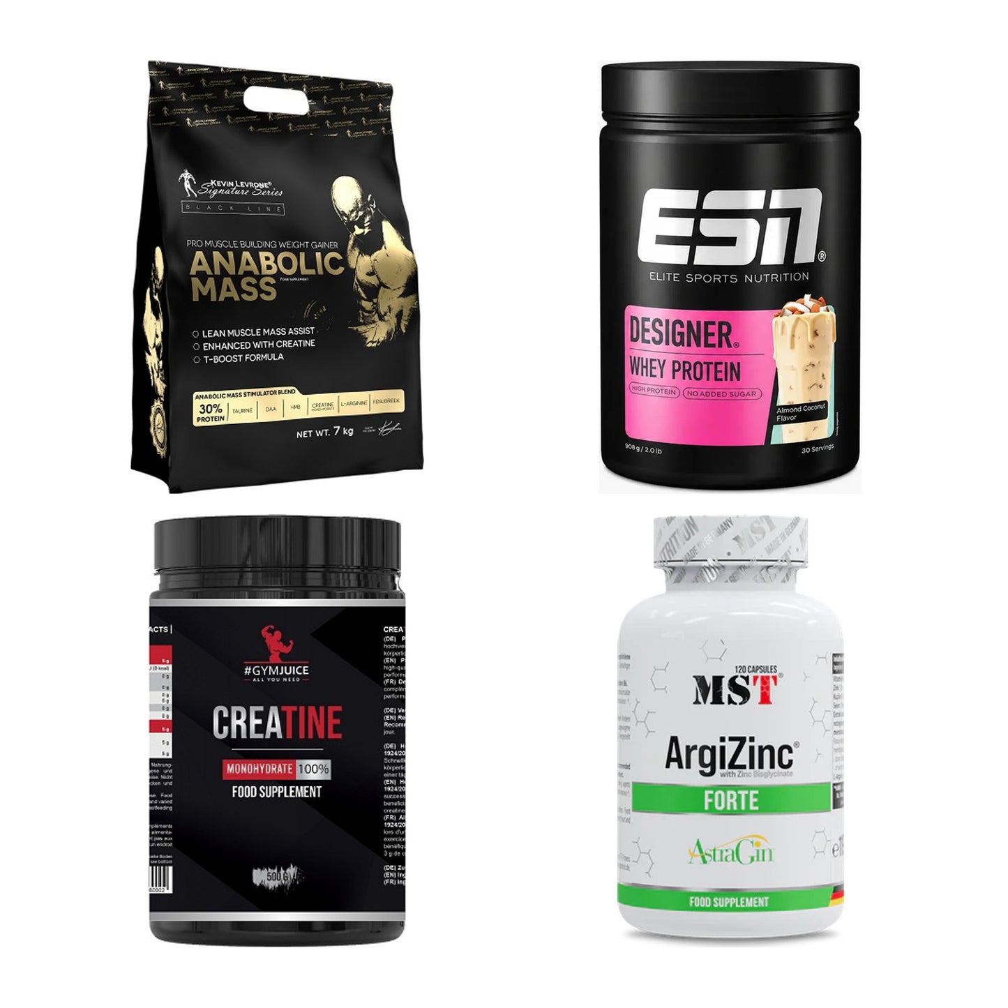 Masseaufbau für Fortgeschrittene: Kevin Levrone Anabolic + 3 weitere – alle enthaltenen Artikel