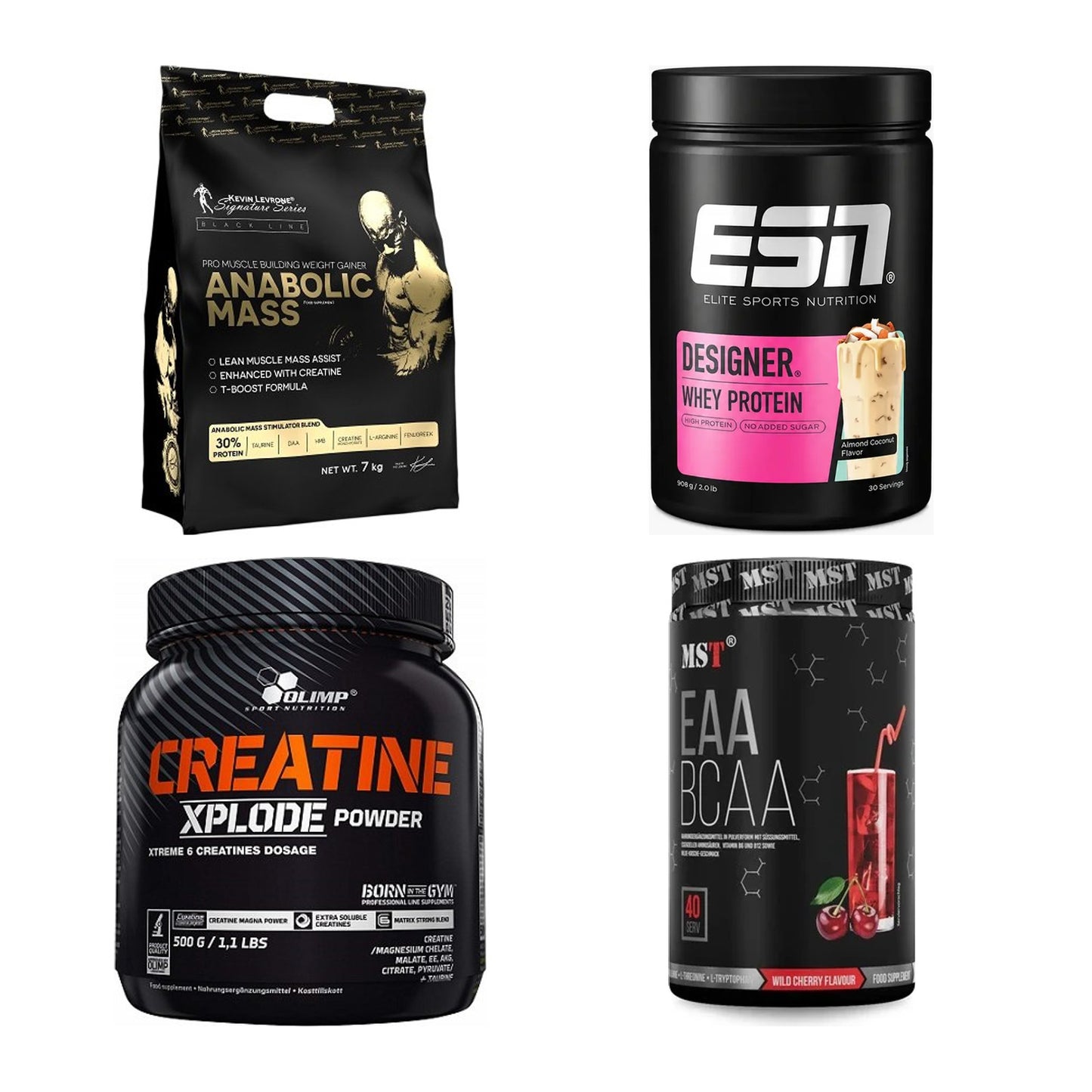 Masseaufbau für Fortgeschrittene: Kevin Levrone Anabolic + 3 weitere – alle enthaltenen Artikel