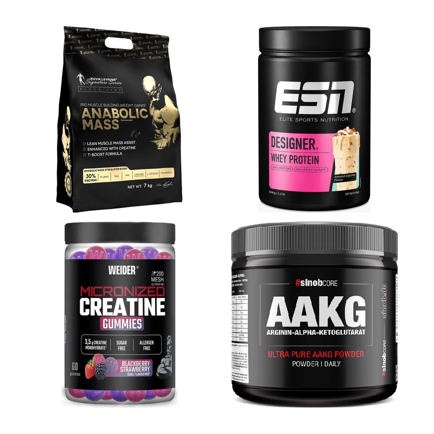 Masseaufbau für Fortgeschrittene: Kevin Levrone Anabolic + 3 weitere – alle enthaltenen Artikel