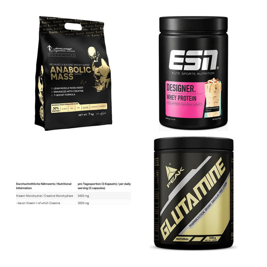 Masseaufbau für Fortgeschrittene: Kevin Levrone Anabolic + 3 weitere – alle enthaltenen Artikel
