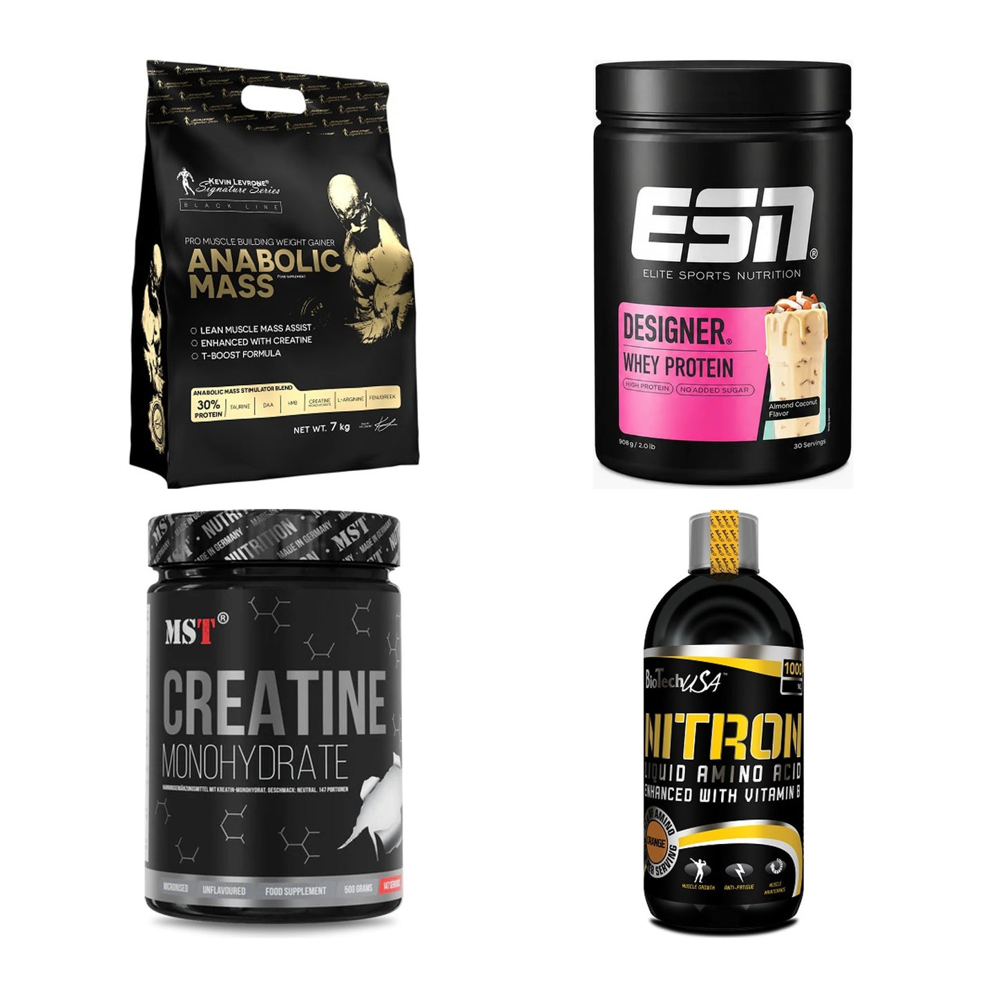 Masseaufbau für Fortgeschrittene: Kevin Levrone Anabolic + 3 weitere – alle enthaltenen Artikel